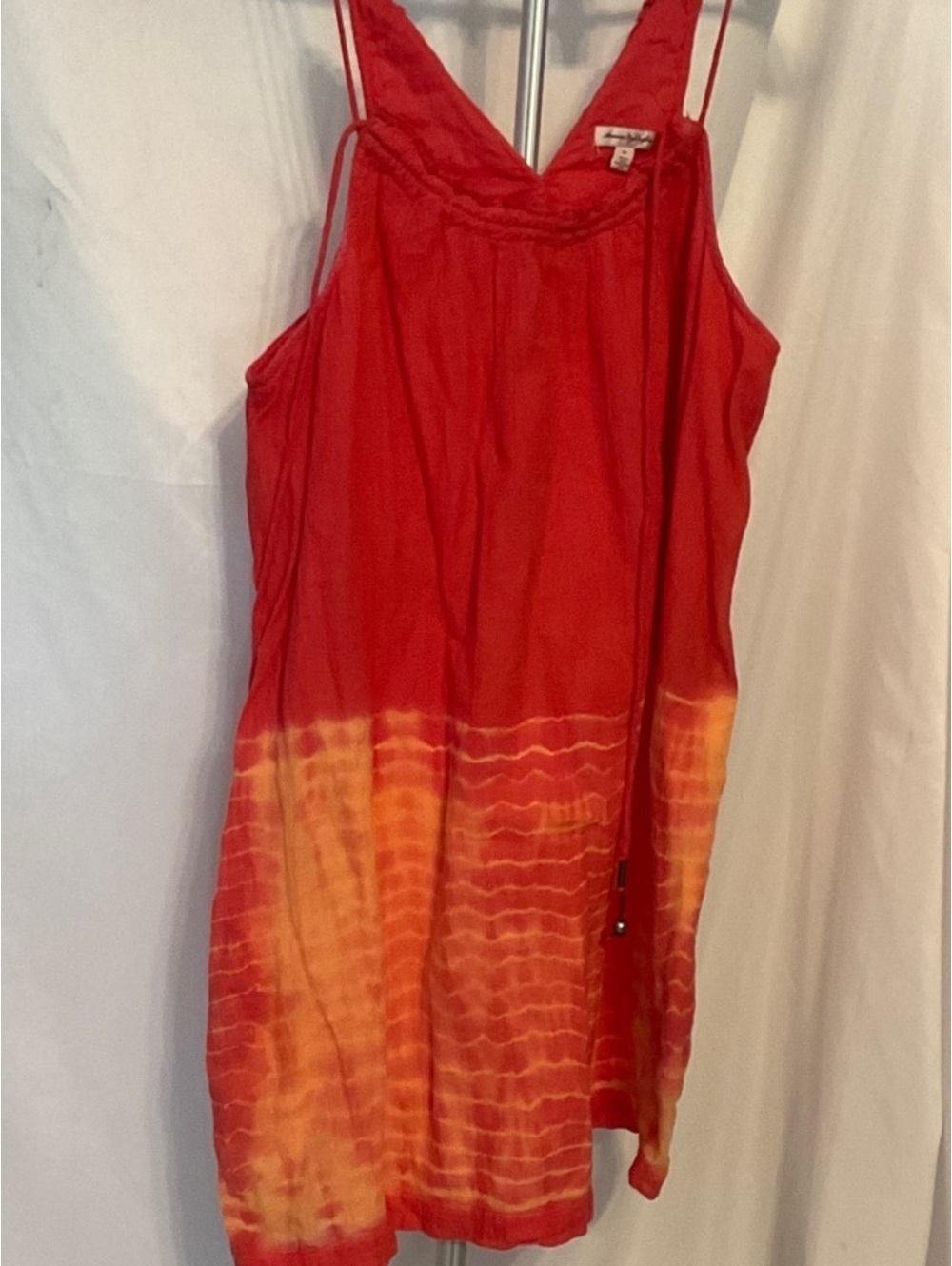 Red & Orange Tie-Dye Slip Dress [COPY]